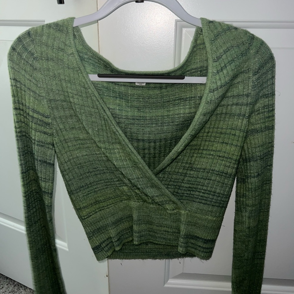 American Eagle Outfitters Olive Knit Top